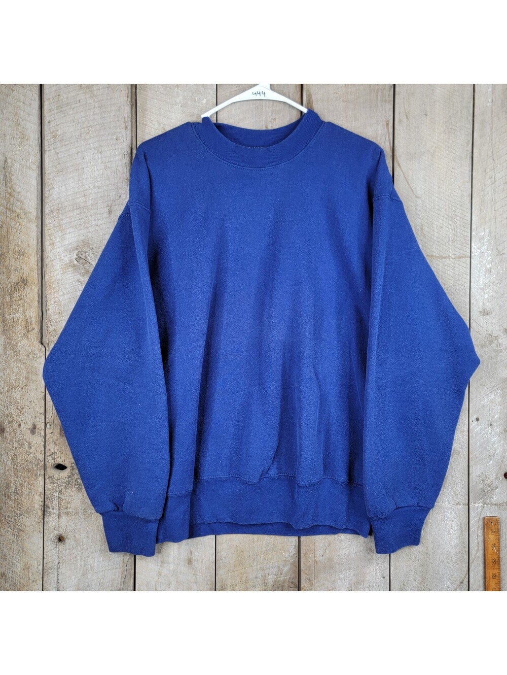 BVD Sweatshirt Large Blue Crewneck – Made in USA – 90s Blank Pullover